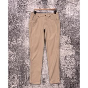 Lululemon ABC Pants 30 x 30 Mens Khaki Beige Slim Fit Warpstreme